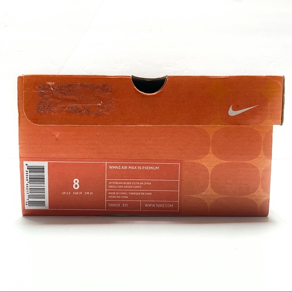Women’s Nike Air Max 90 Premium, Navigation 8 NIB - Picture 5 of 5